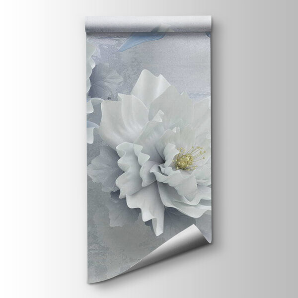 White and blue flowers