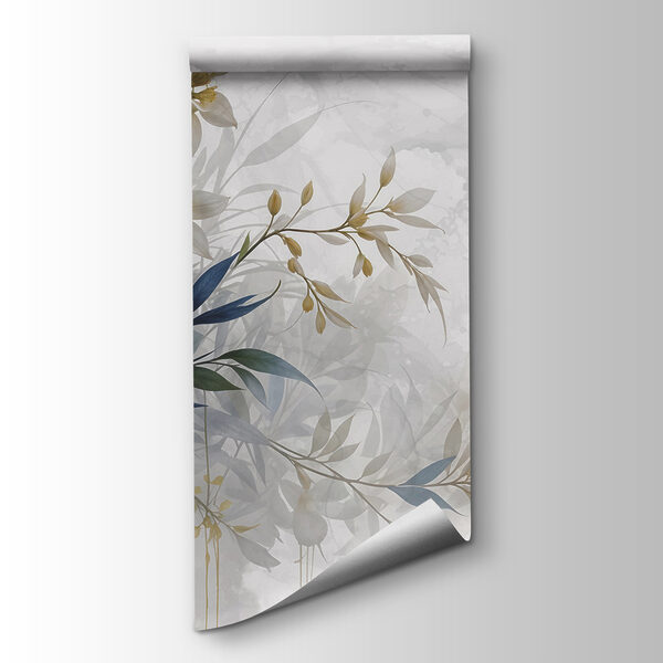 Painting of flowers and leaves