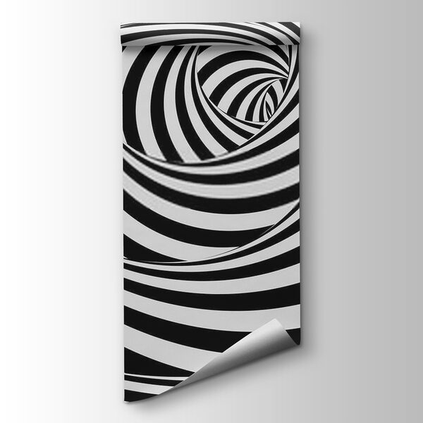 Black and white spiral pattern