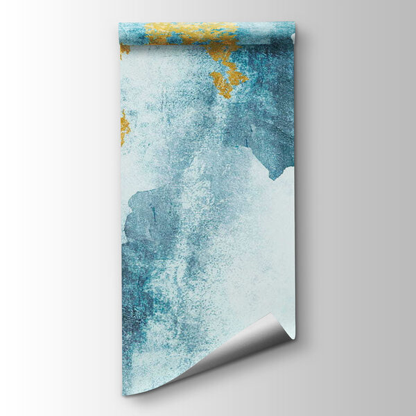 Blue and yellow paint