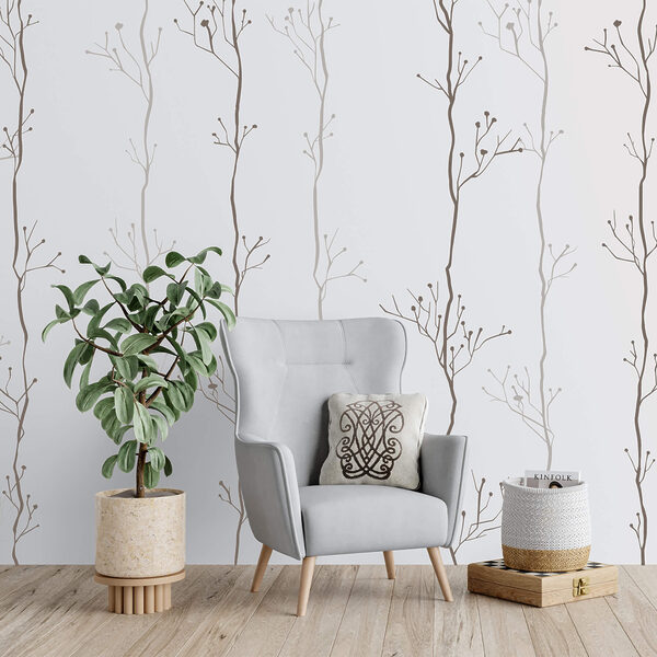 Pattern of branches on a white background Pattern of branches on a white background
