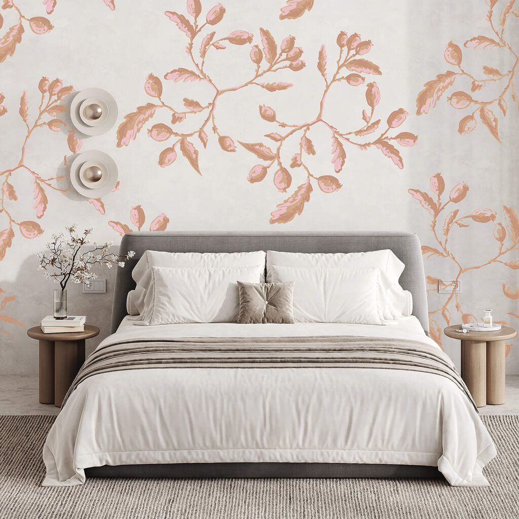 Pattern of leaves and berries