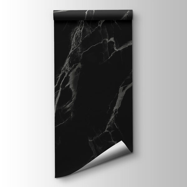 A black marble with white veins A black marble with white veins