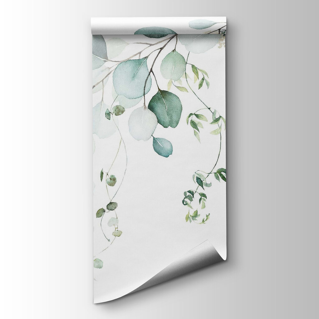 Watercolor of a branch with leaves