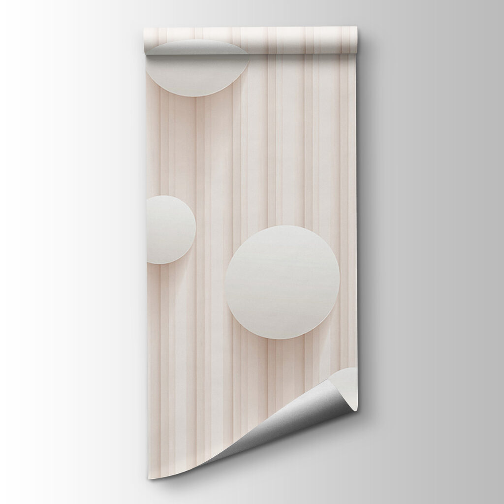 White circles and dandelions on a white background White circles and dandelions on a white background