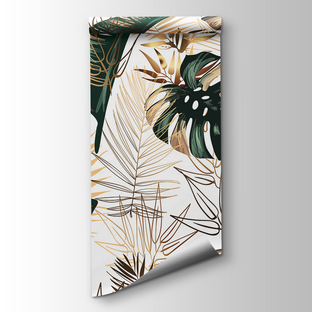 Lush Tropical Leaves in Elegant Design