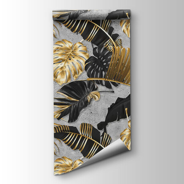 Elegant tropical foliage on a textured backdrop Elegant tropical foliage on a textured backdrop