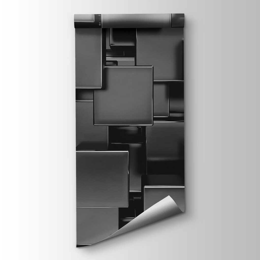 Group of black cubes Group of black cubes