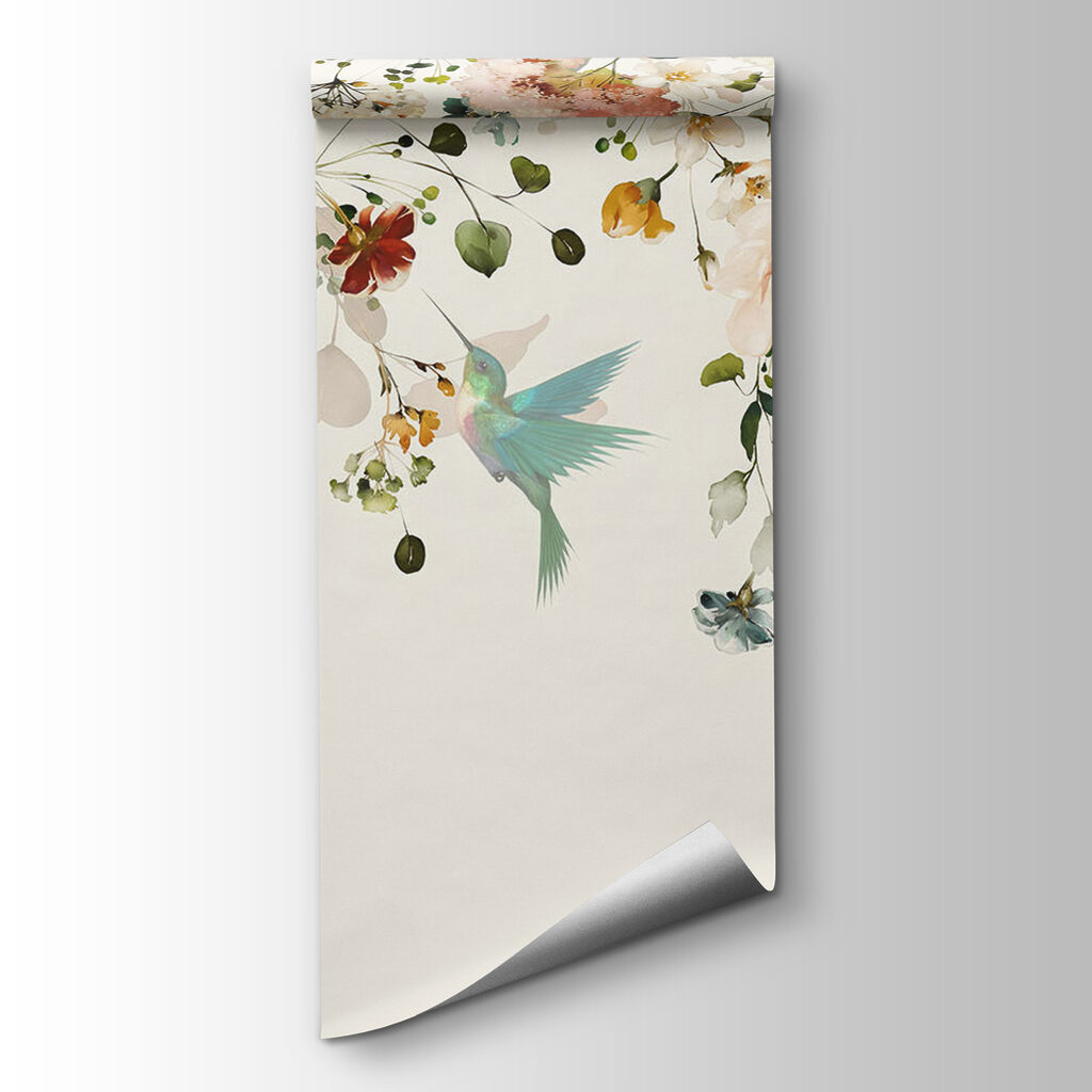 Bird flying in a garden Bird flying in a garden