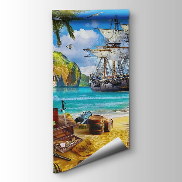 Pirate ship on a beach Pirate ship on a beach