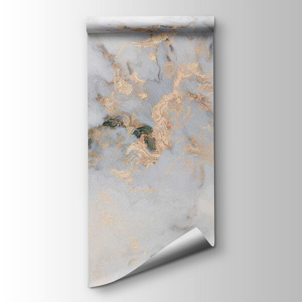 Elegant marble with metallic veins