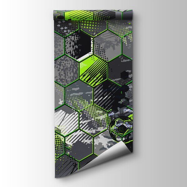 Pattern of hexagons and football balls