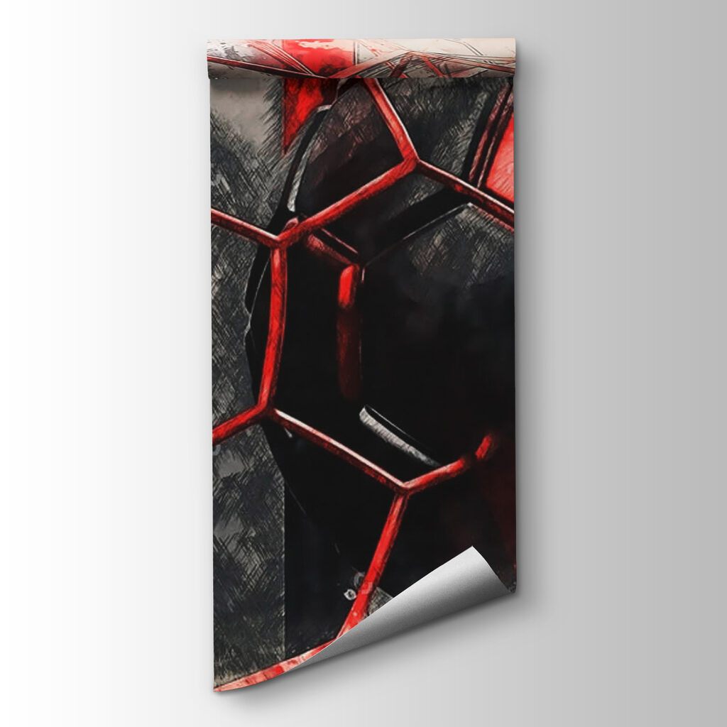 Football ball in a net Football ball in a net