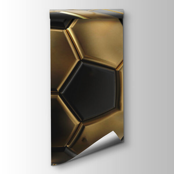 Soccer dreams in metallic hues Soccer dreams in metallic hues