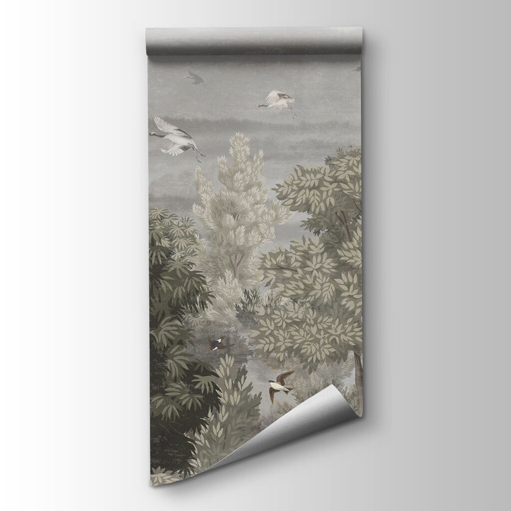 Birds flying over trees Birds flying over trees