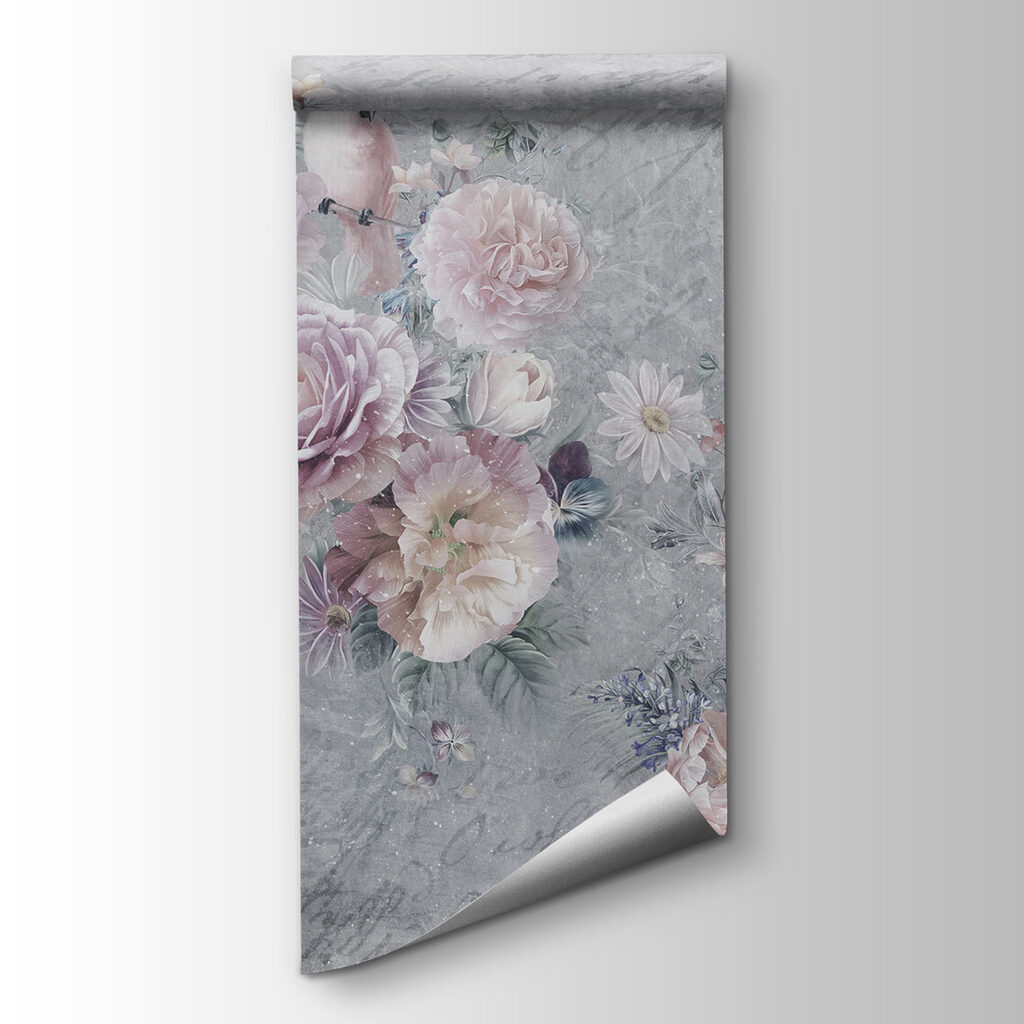 Painting of flowers and birds Painting of flowers and birds