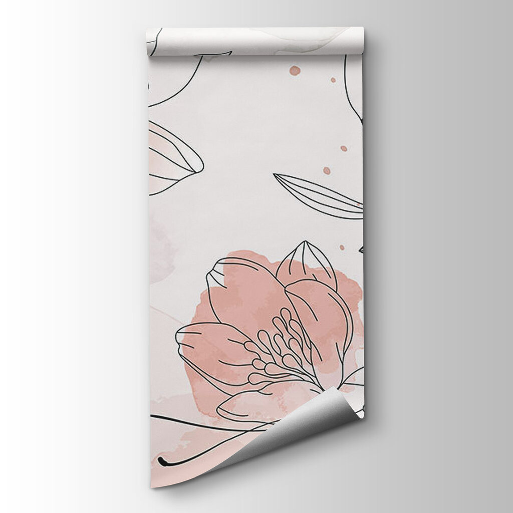 Drawing of flowers and leaves