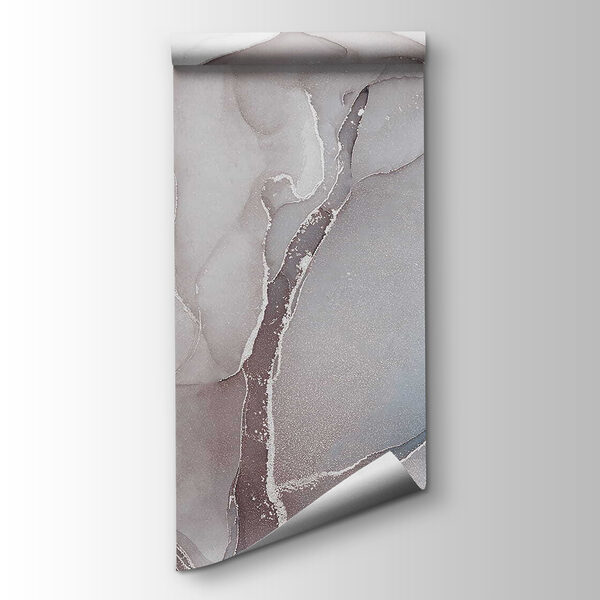 Abstract flowing shapes in soft tones