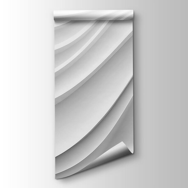 White and grey wavy lines White and grey wavy lines