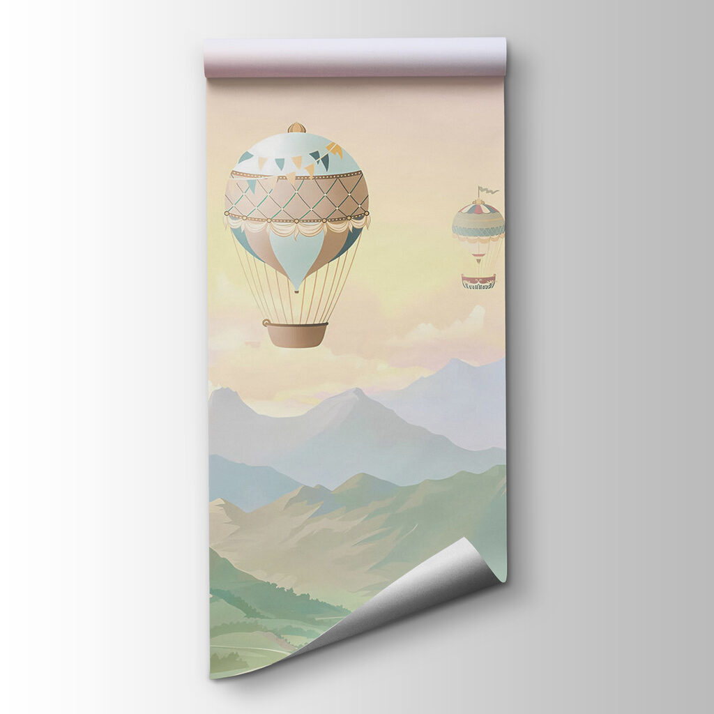 Group of hot air balloons in the sky