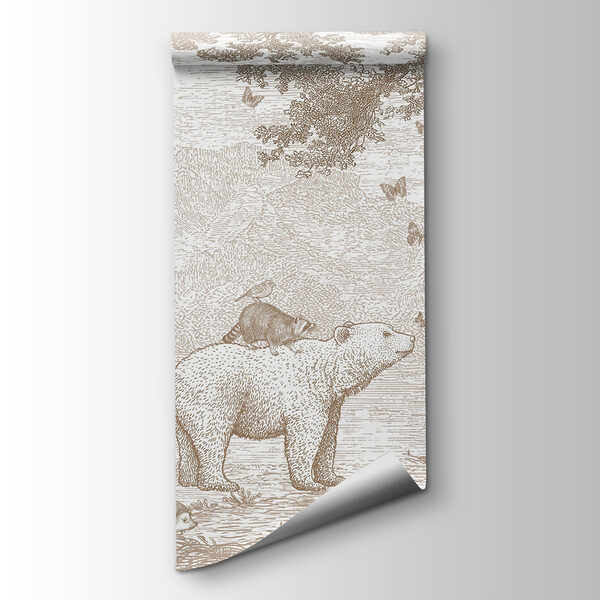 Bear and animals in a forest Bear and animals in a forest