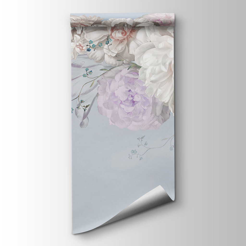 White and purple flowers