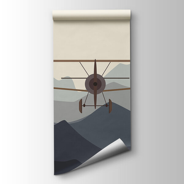 Two airplanes flying in the air Two airplanes flying in the air