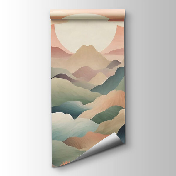 Landscape with mountains and trees