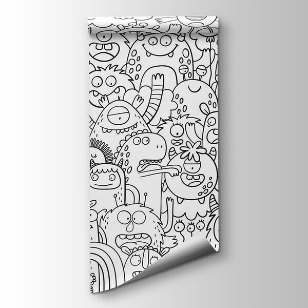 Group of cartoon monsters Group of cartoon monsters