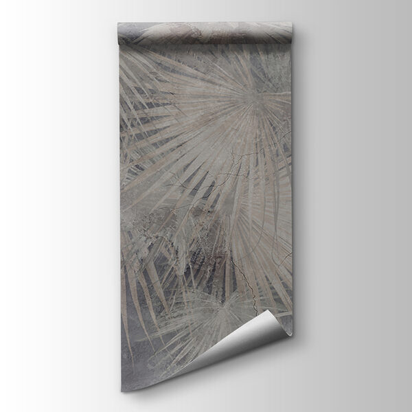 Wallpaper with palm leaves