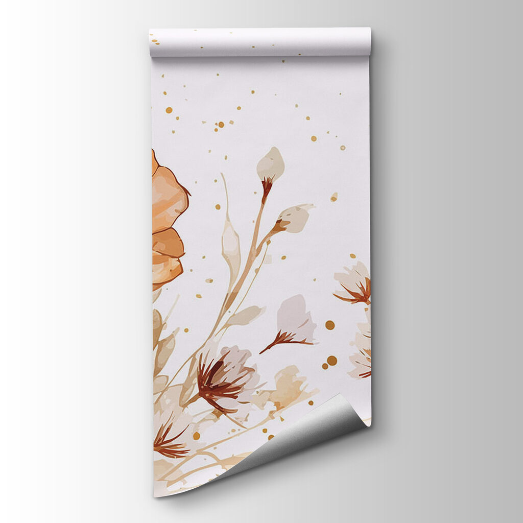 Painting of flowers and leaves Painting of flowers and leaves