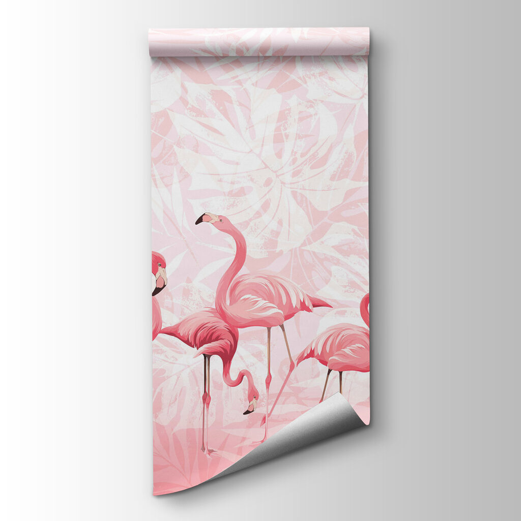 A group of pink flamingos A group of pink flamingos