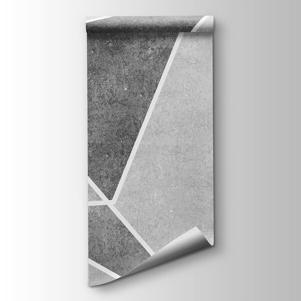 A grey and white background with white lines