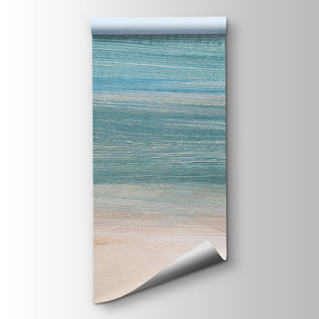 A blue and white painting