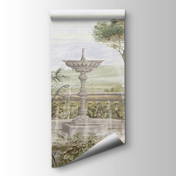 Water fountain in a garden Water fountain in a garden