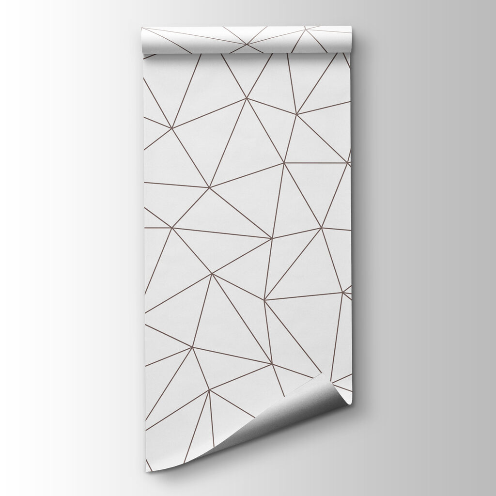 A white background with red lines