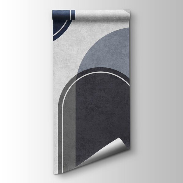 Modern abstract shapes in muted tones