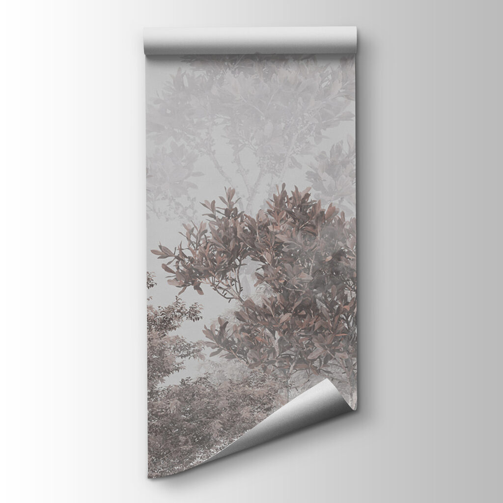 A group of trees with leaves