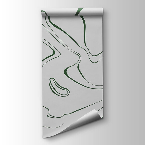 A green and white swirls