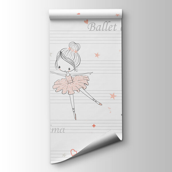 A group of cartoon girls dancing on a musical note