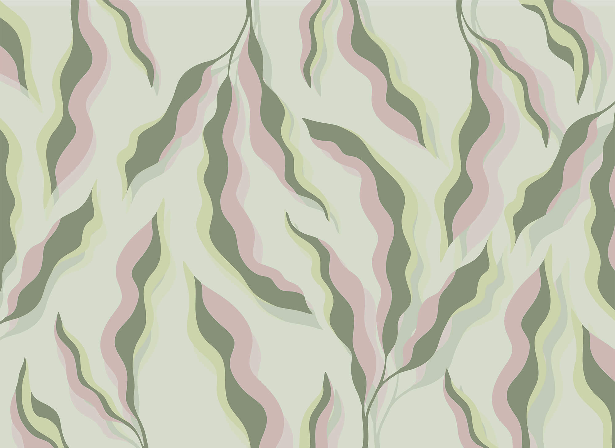 Pattern of leaves on a light background Pattern of leaves on a light background