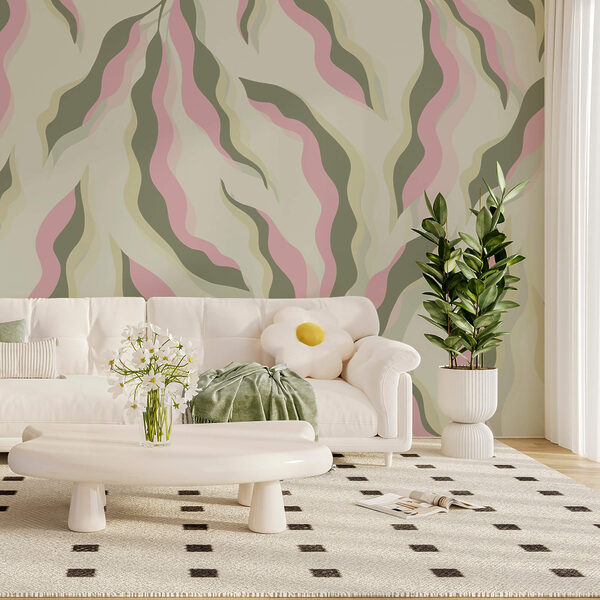 Pattern of leaves on a light background Pattern of leaves on a light background