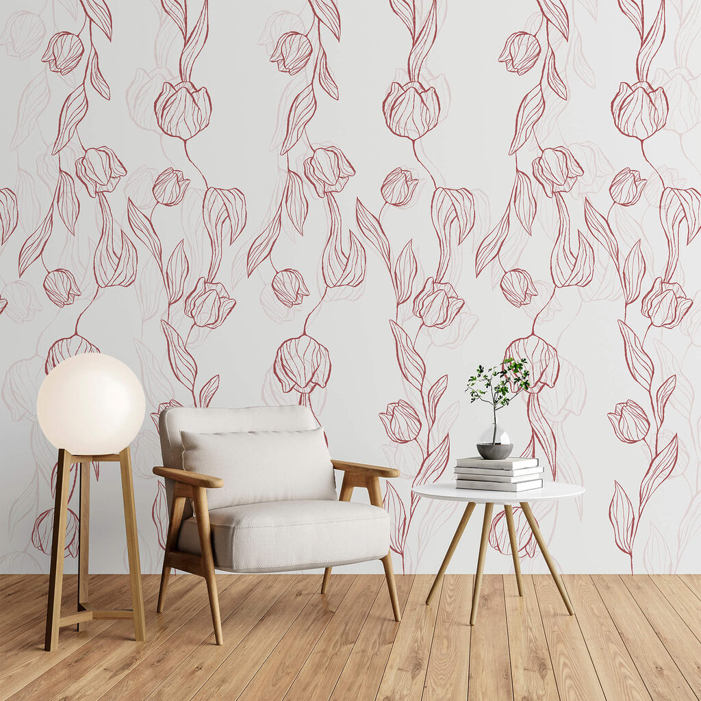 Pattern of flowers and leaves Pattern of flowers and leaves