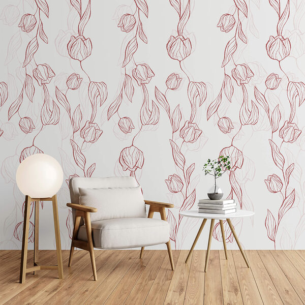 Pattern of flowers and leaves Pattern of flowers and leaves