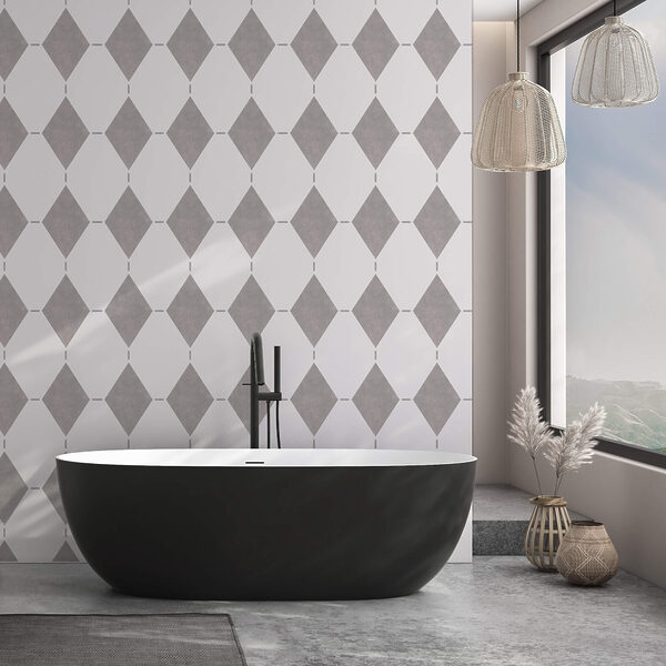 Wall murals Elegant geometric pattern in grayscale (SKU: t00434) Wall murals Wall murals Elegant geometric pattern in grayscale (SKU: t00434)