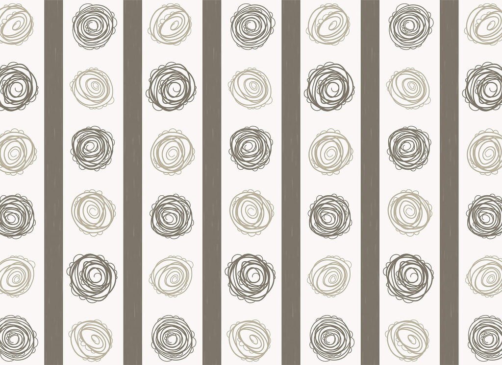 Pattern of circles and lines