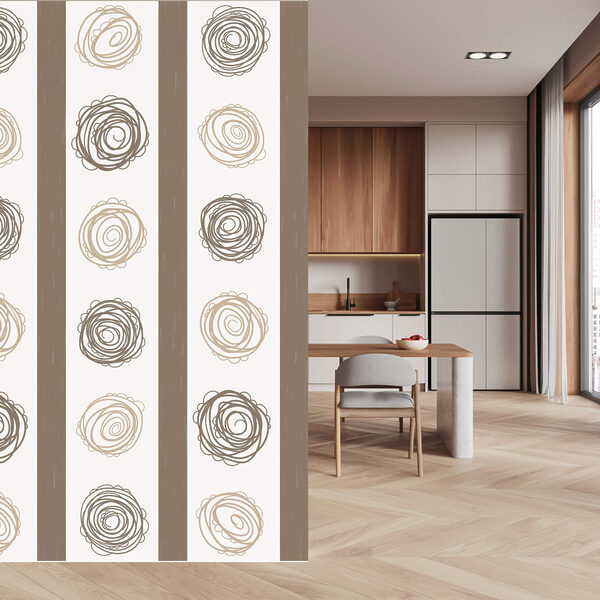 Wall murals Wall murals Pattern of circles and lines (SKU: t00437)