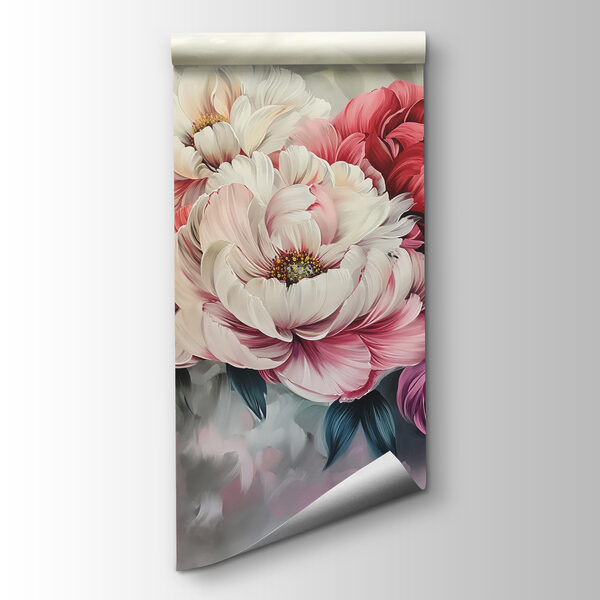 Painting of flowers on a surface Painting of flowers on a surface