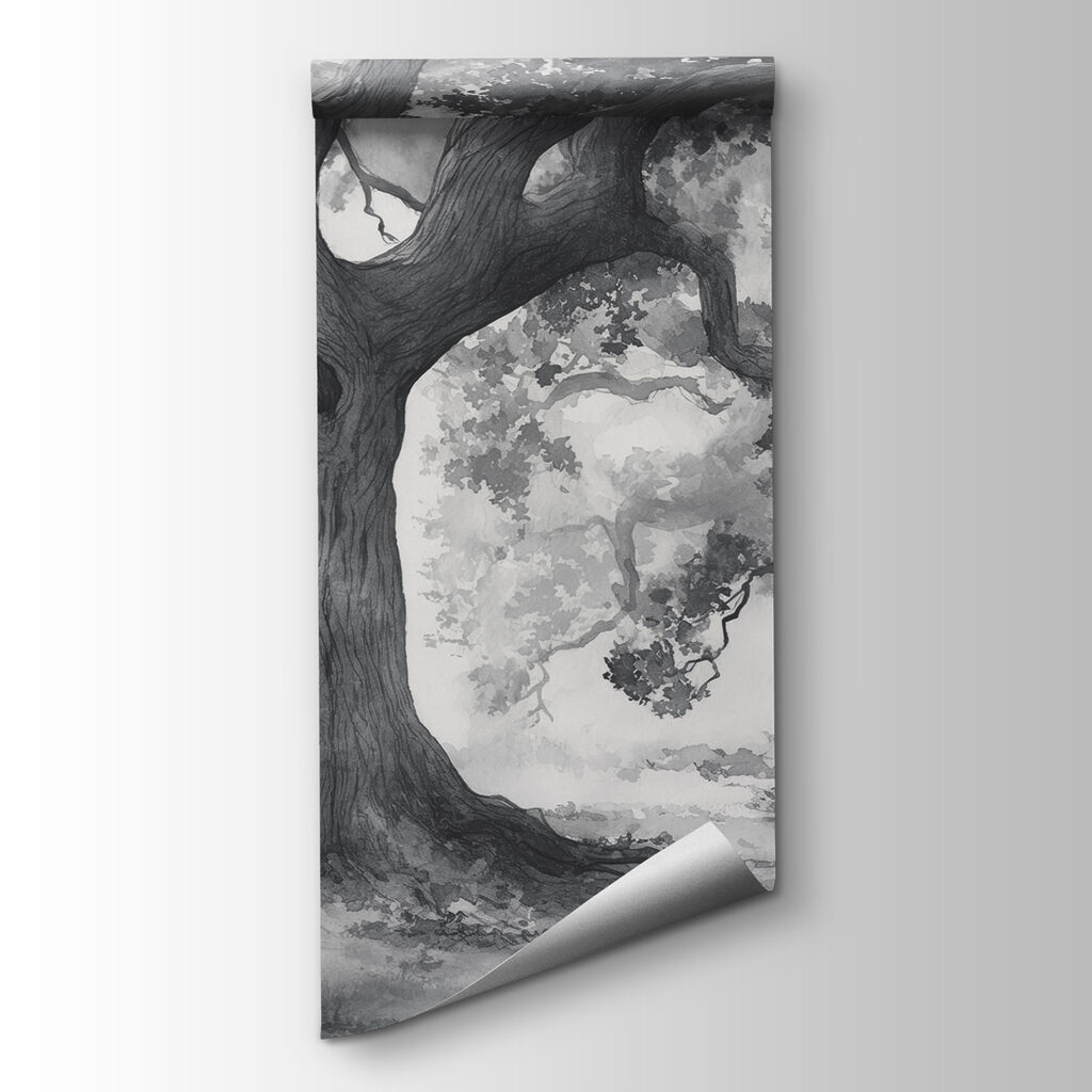 A group of trees with many branches A group of trees with many branches