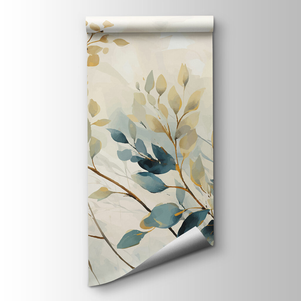 Painting of leaves and branches